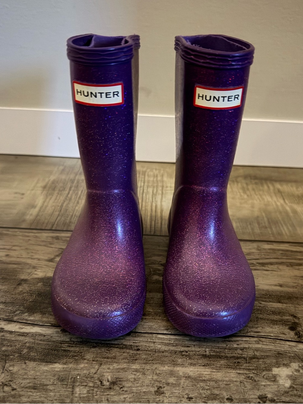 💜 Toddler glitter Hunter rainboots 💜